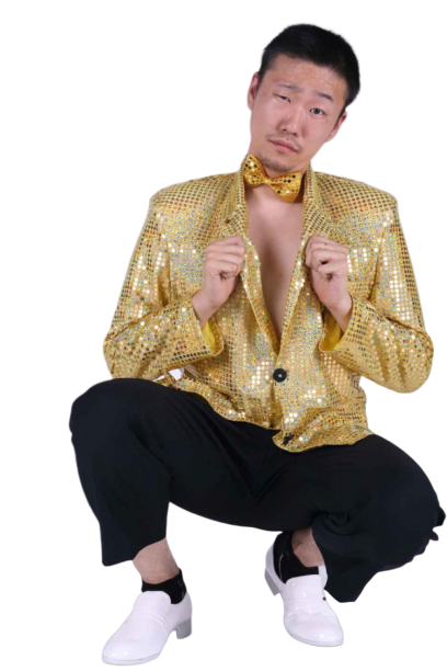 반짝이 자켓-골드