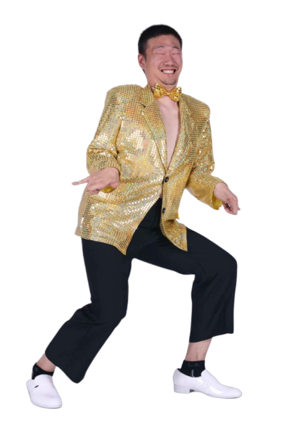 반짝이 자켓-골드