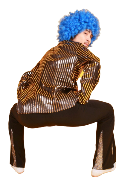 반짝이 자켓-줄무늬