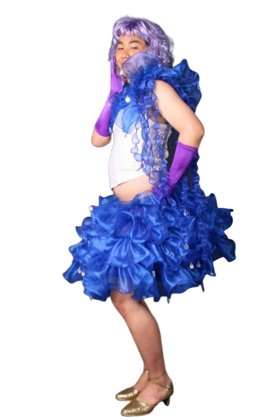 여장 오렌지캬라멜-파랑