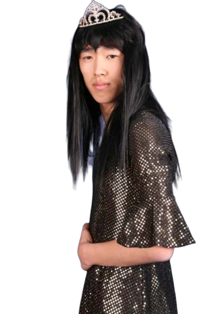 여장 골드 블랙드레스