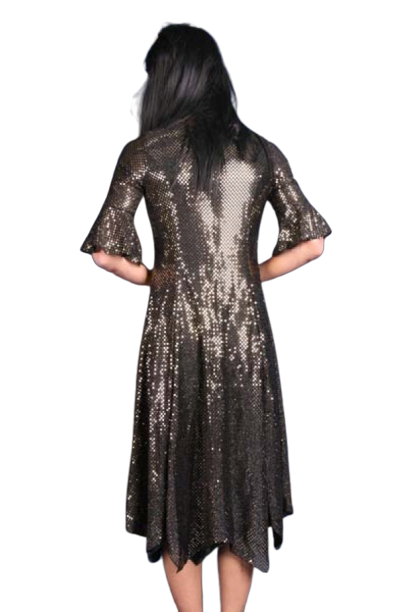 여장 골드 블랙드레스