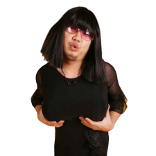 여장 블랙드레스-2