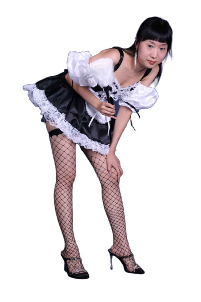 섹시 메이드-블랙