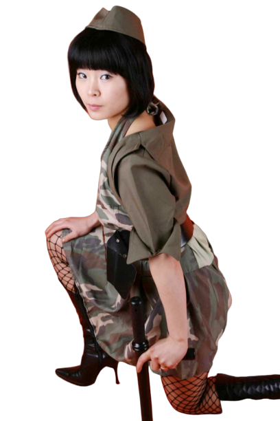 섹시 밀리터리 원피스