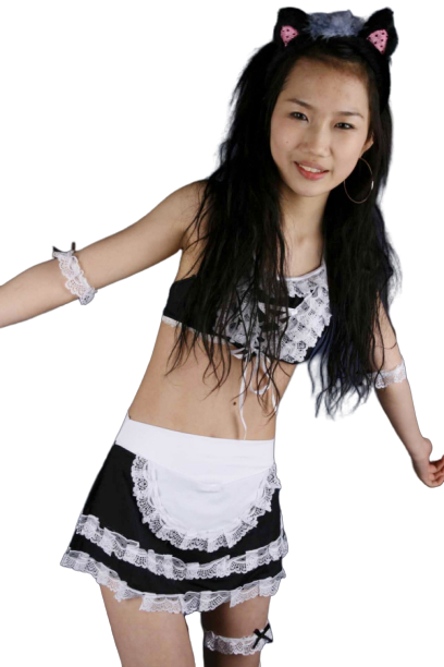 섹시큐트 메이드-블랙