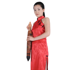 중국-치파오 나시 롱드레스 레드