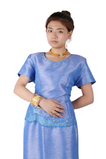 미얀마-여 스카이블루