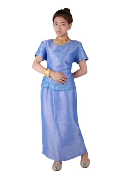 미얀마-여 스카이블루