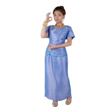 미얀마-여 스카이블루