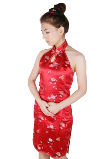 중국-치파오 레드드레스