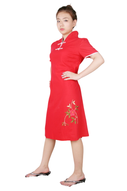 중국-치파오 빨강드레스