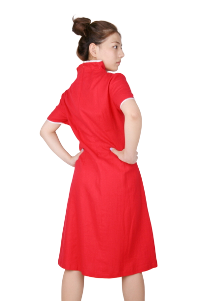 중국-치파오 빨강드레스