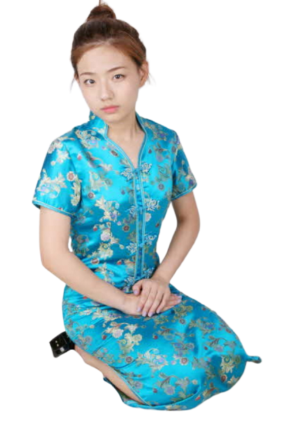 중국-치파오 롱드레스 스카이