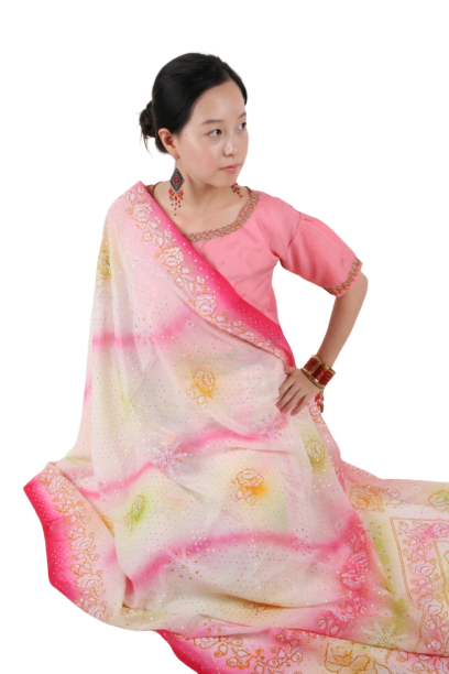 인도-여 비즈 핑크