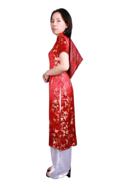 베트남-아오자이 레드