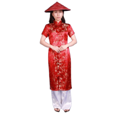 베트남-아오자이 레드