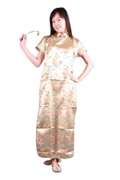 중국-치파오 롱드레스 아이보리