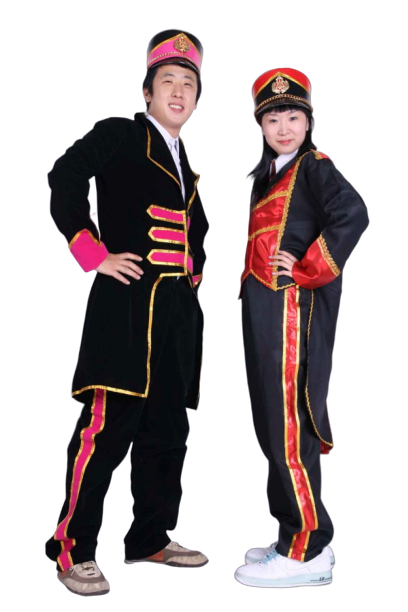 고적대 치어리더 응원복 남- 핑크블랙