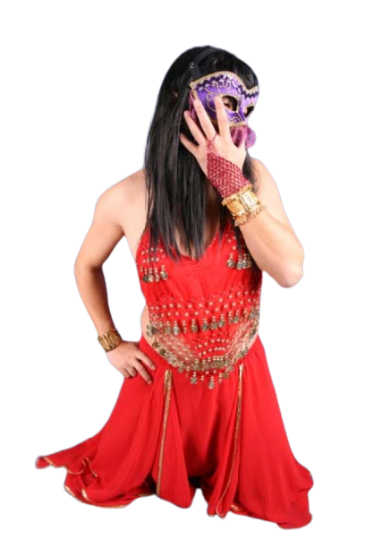 여장 밸리댄스-레드