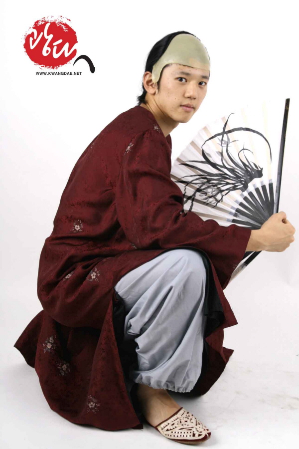 중국-남 붉은원피스