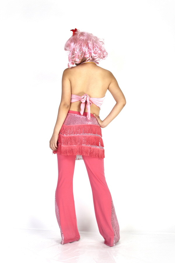 복고 반짝여인-핑크탑