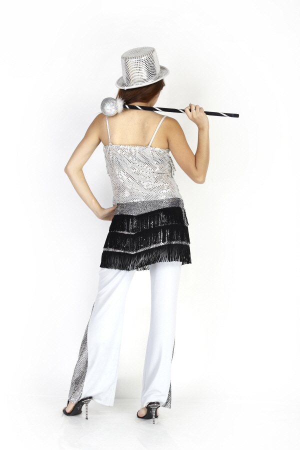 복고 반짝여인-화이트프릴