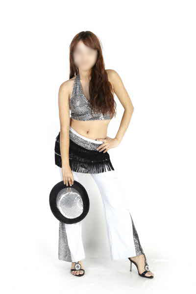 복고 반짝여인-실버탑