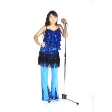 복고 반짝여인-블루프릴