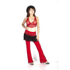 복고 반짝여인-레드탑