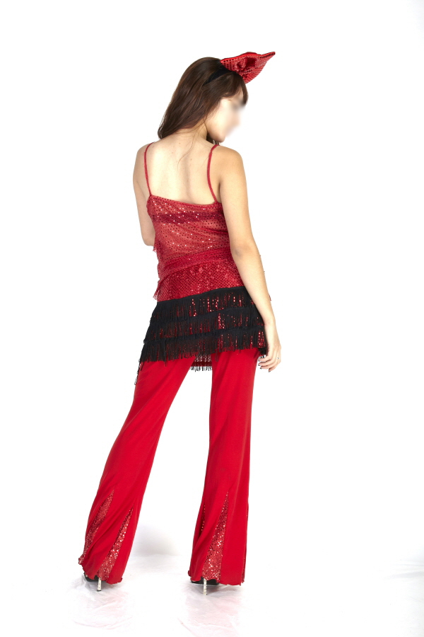 복고 반짝여인-레드프릴