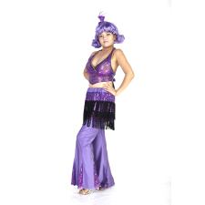 복고 반짝여인-퍼플탑