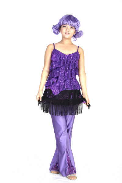 복고 반짝여인-퍼플프릴