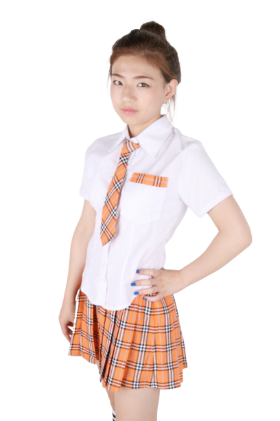 교복 하복-오렌지