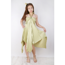 아코디언 원피스-골드