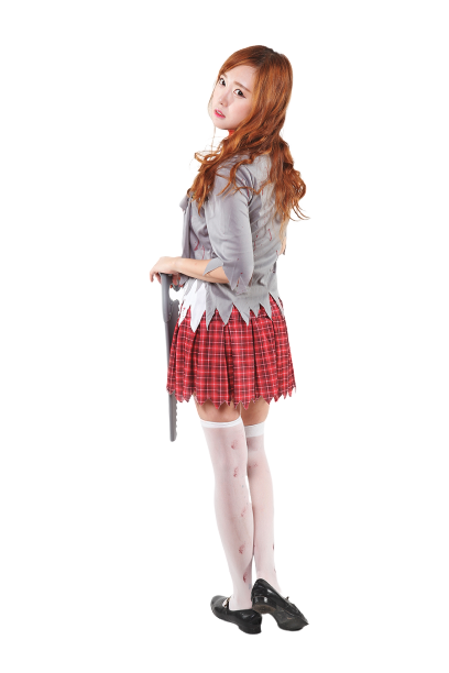 피묻은 교복소녀