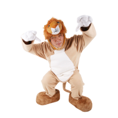 사자 동물 모자셋