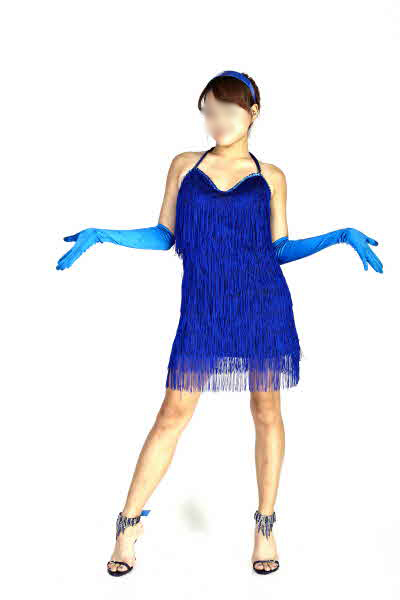 블루 숄 댄스의상