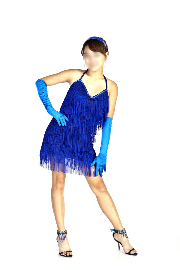 블루 숄 댄스의상