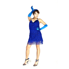 블루 숄 댄스의상