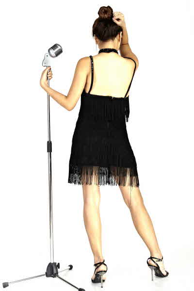 블랙 숄 댄스의상