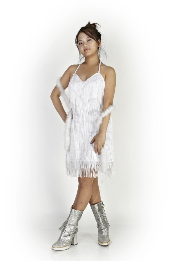 화이트 숄 댄스의상