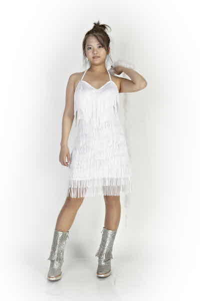 화이트 숄 댄스의상