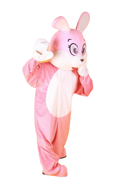 핑크토끼 탈인형