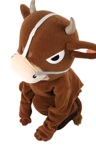 기운센 황소 탈인형