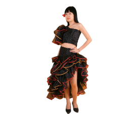 플라멩고 의상-숏블랙