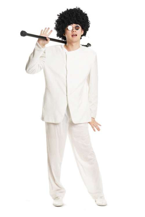 복고 댄스복-화이트