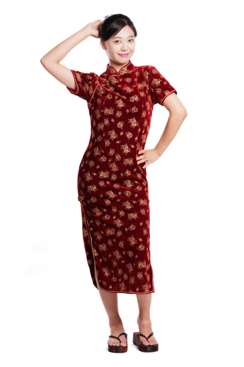 치파오-벨벳레드브라운