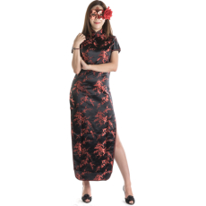 치파오 롱-레드블랙