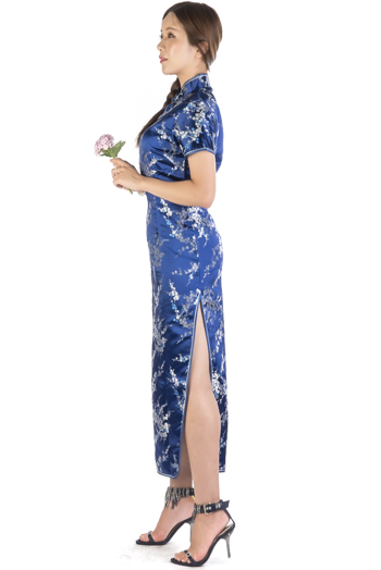 치파오 롱-다크블루